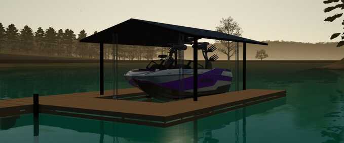 Boat Dock with Lift Mod Image