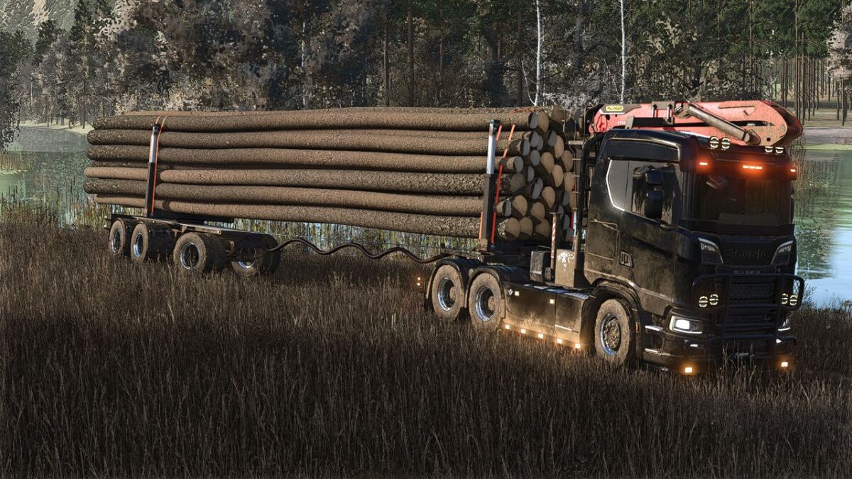 LKW-Holzanhänger-Paket