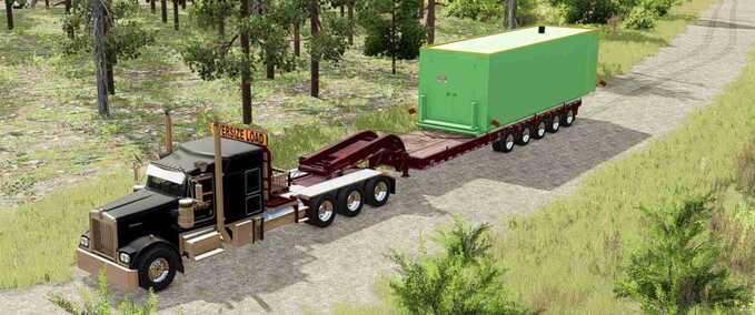 Tieflader Kalyn Siebert LBO70T Schwerlast-Tieflader Landwirtschafts Simulator mod