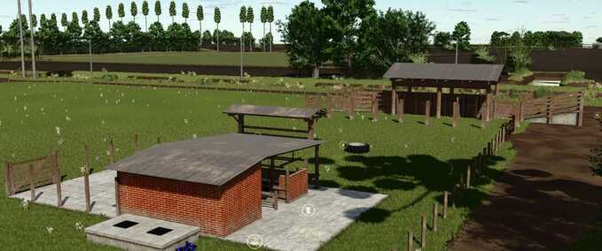 Kuhweide mit Melkstall Mod Image