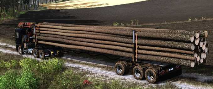 Truck Wood Trailers Pack Mod Image