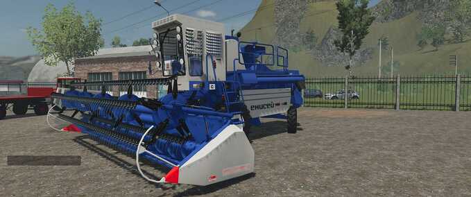 Yenisei 1200 Combine Harvesters with Headers Mod Image