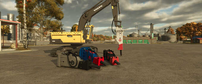 Sonstige Anbaugeräte Demarec DFX-32 Hydraulikhammer Landwirtschafts Simulator mod