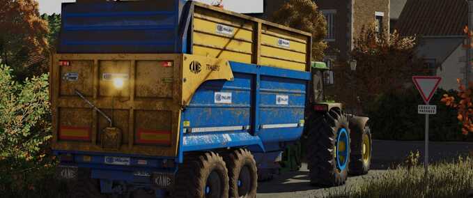 Auflieger Kane 16T Halfpipe Anhänger Landwirtschafts Simulator mod