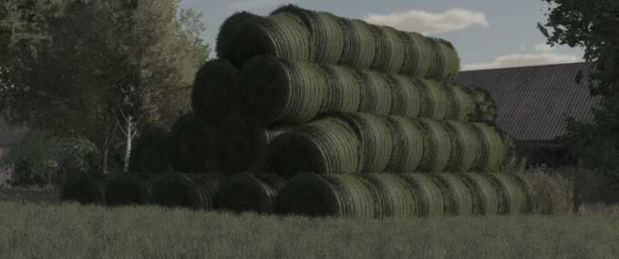 Stack of Round Bales Mod Image