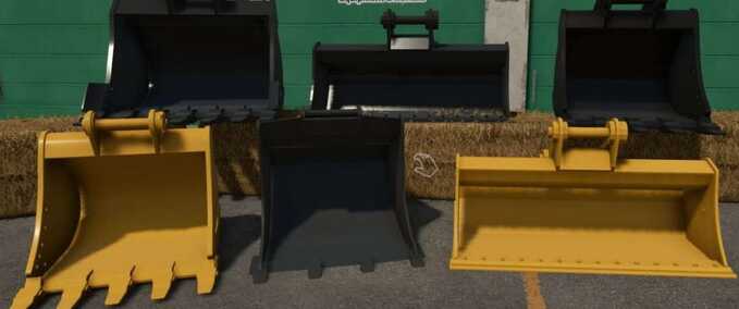 Gjerstad Excavator Attachments Pack Mod Image