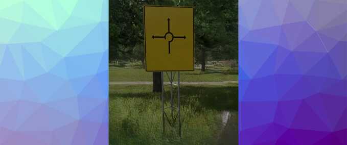 Textures Roundabout Texture for Advance Direction Signs (R5 Tool) Farming Simulator mod