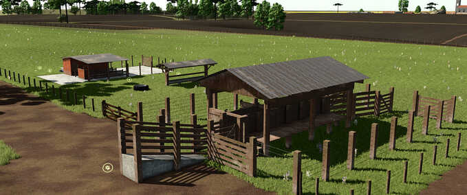 Cow Pasture With Milking Barn Mod Image