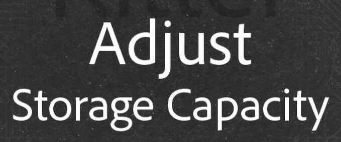 Adjust Storage Capacity Mod Image
