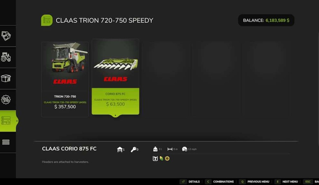CLAAS TRION 720-750 Speedy