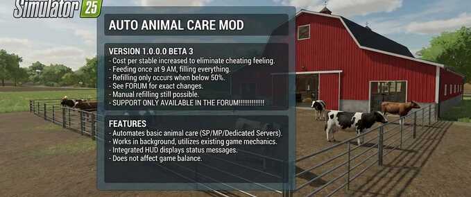 Auto Animal Care Mod Image