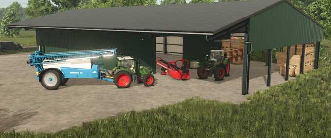 Schuppen Kistenlager-Schuppen Landwirtschafts Simulator mod