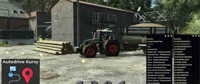 courseplay courses AutoDrive Courses for Hof Bergmann - Polish Translation Farming Simulator mod