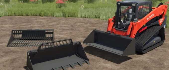 Skid Steer Buckets (Terrafarm Ready) Mod Image