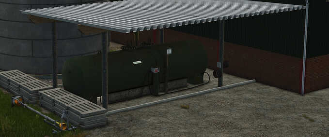 Placeable Objects Large Farm Fuel Station Farming Simulator mod