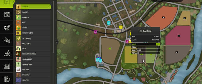 Gameplay Feld Umbenennen Landwirtschafts Simulator mod