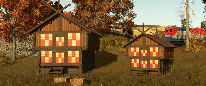 Placeable Objects Wooden Beehive Farming Simulator mod