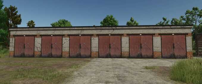 Schuppen Alte Backsteingarage Landwirtschafts Simulator mod