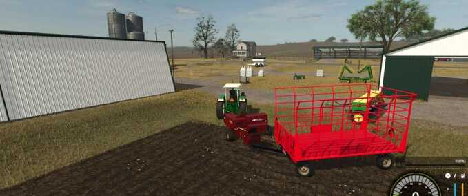 Ballentransport Kickerwagen Landwirtschafts Simulator mod