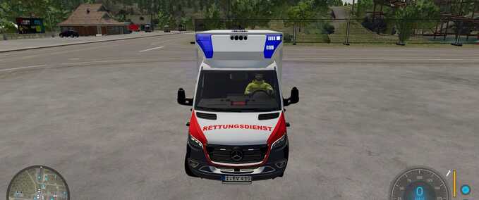 Other Vehicles GSF Ambulance Skin - Johanniter Berlin (QR Code) Farming Simulator mod