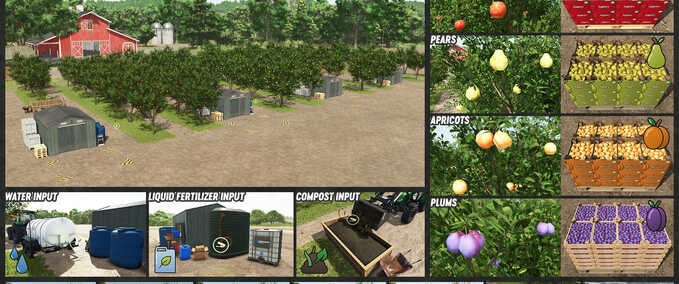 Factories Orchards and Advanced Greenhouses Farming Simulator mod