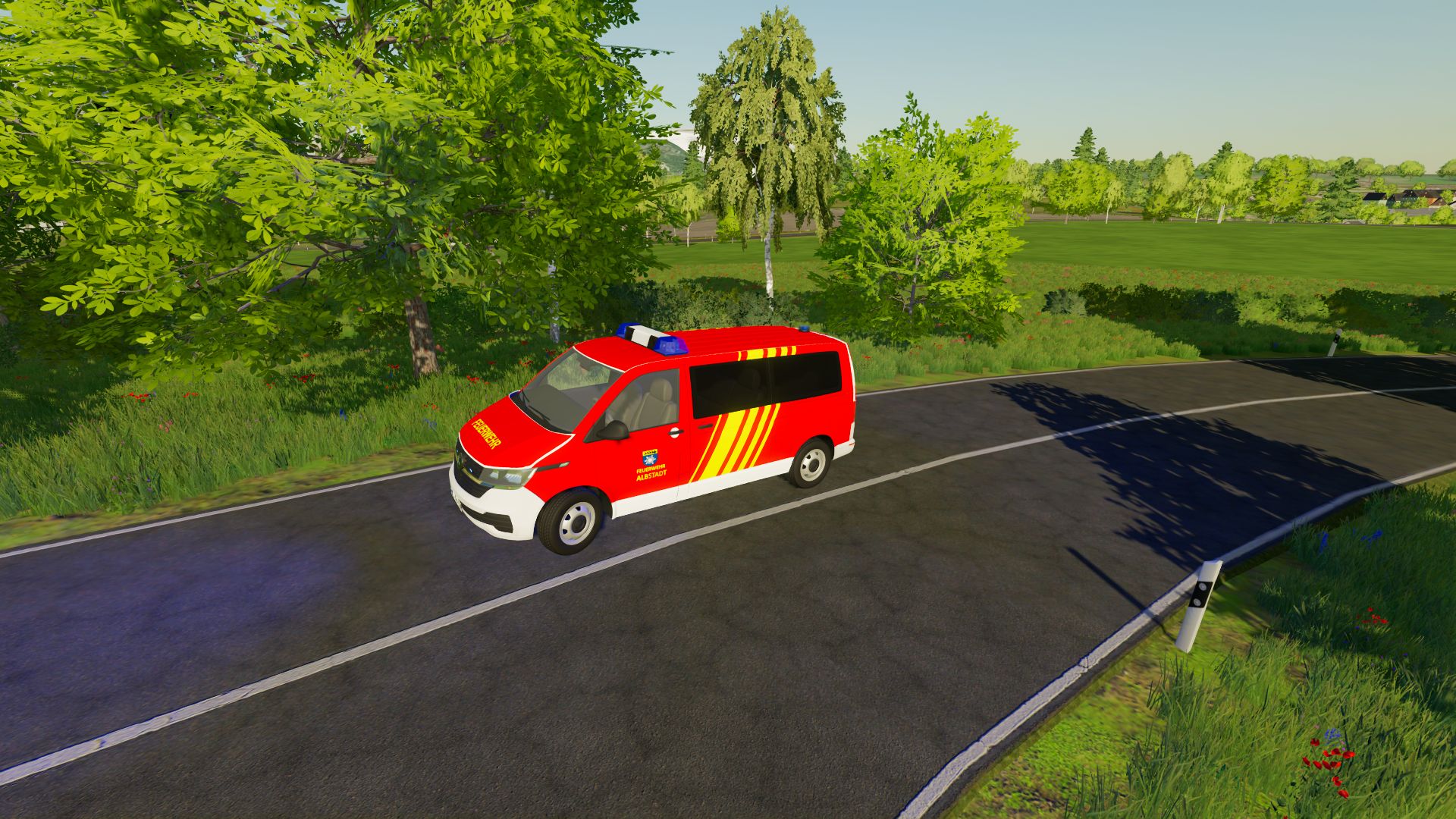 Volkswagen T6.1 Startline L2 - Albstadt Fire Department Skin - Thumbnail 1