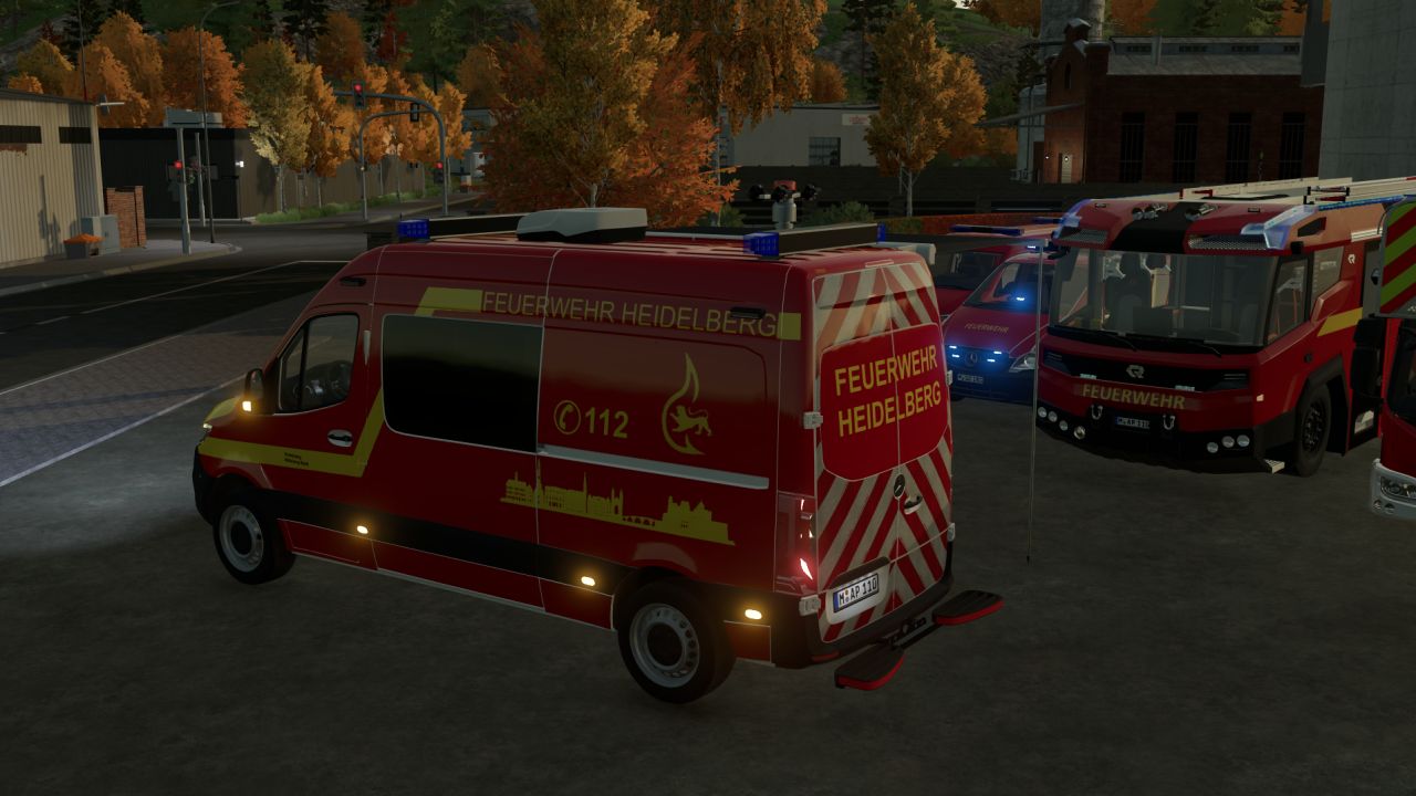 Mercedes-Benz Sprinter ELW - Heidelberg Fire Department Skin - Thumbnail 1