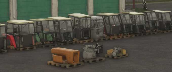 Decoration Ursus C-360 Decoration Pack on Pallets Farming Simulator mod