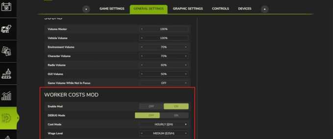 Scripts Realistic Worker Costs Farming Simulator mod