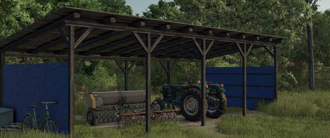 Schuppen Wandelbarer Carport-Schuppen Landwirtschafts Simulator mod
