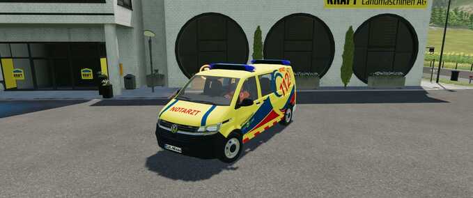 Cars Volkswagen T6 Cuxland Emergency Doctor Skin Farming Simulator mod