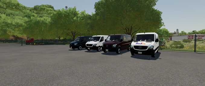 Mercedes-Benz Sprinter US Post Skin Pack Mod Image