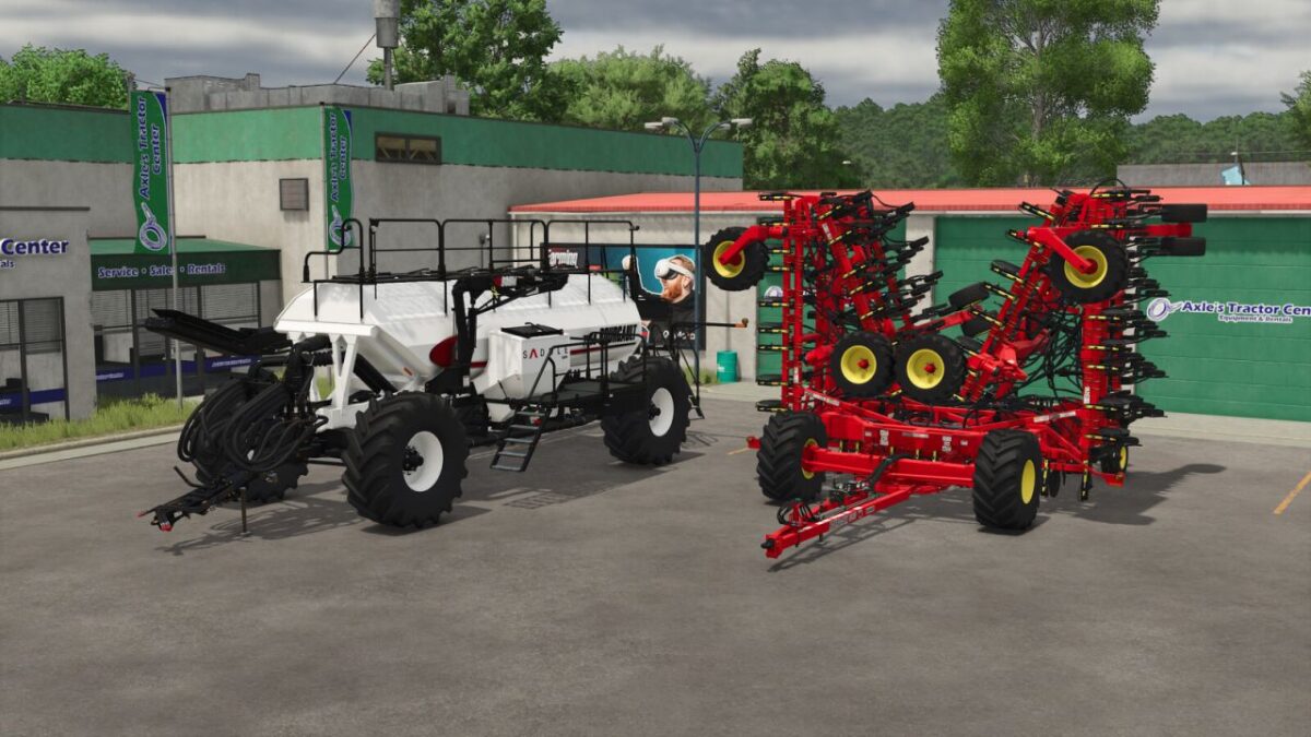 Bourgault 3320-76 Paralink Hoe Drill + 7950 Air Cart - Thumbnail 1