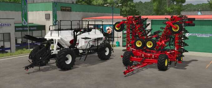 Seeders Bourgault 3320-76 Paralink Hoe Drill + 7950 Air Cart Farming Simulator mod