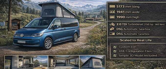 Volkswagen Multivan California Mod Image