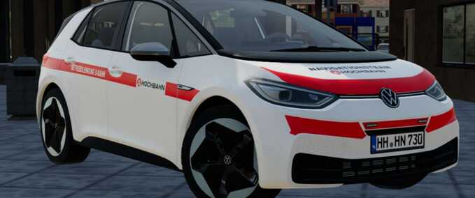 Cars Volkswagen ID.3 - Hamburg Hochbahn Operations Control Skin Farming Simulator mod