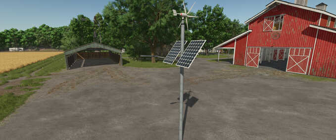 Placeable Objects Small Wind Generator with Lamp Farming Simulator mod