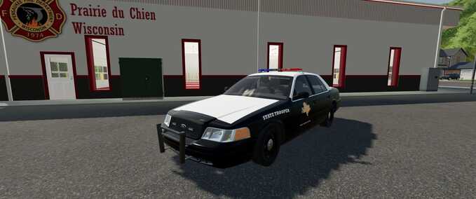 Clothing Texas Highway Patrol Ford Crown Skin Farming Simulator mod