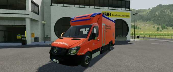 Other Vehicles Mercedes Benz W906 Tigis Region Hannover Ambulance Skin Farming Simulator mod