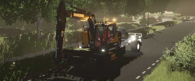 Exevators Volvo EWR170E Farming Simulator mod