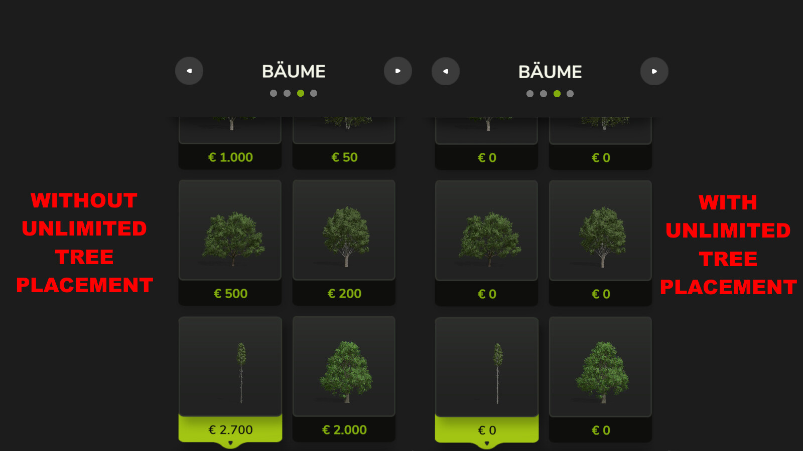 Unlimited Tree Placement - Thumbnail 1