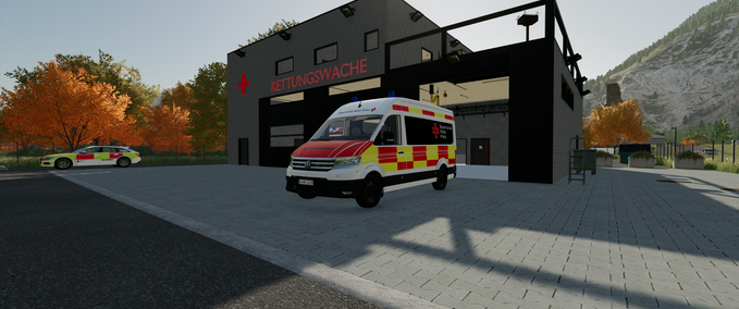 Sonstige Fahrzeuge Volkswagen Crafter KTW Skin BRK Landwirtschafts Simulator mod