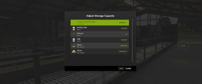 Scripts Adjust Storage Capacity Farming Simulator mod