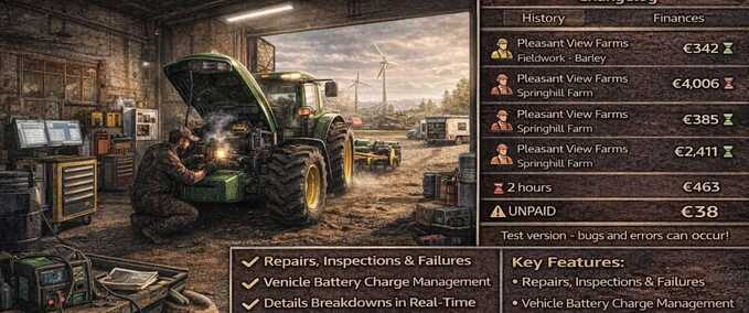 Gameplay Echte Fahrzeugpannen Landwirtschafts Simulator mod