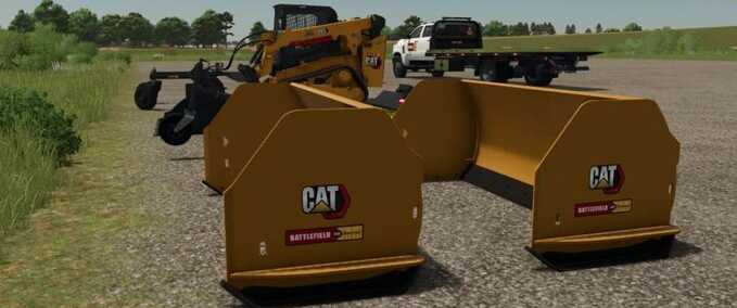 Sonstige Anbaugeräte Cat Skid Steer Schneepflug Landwirtschafts Simulator mod