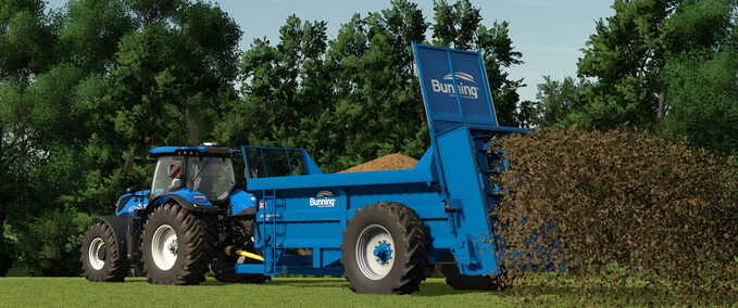 Miststreuer Bunning Lowlander Mk4 105 Landwirtschafts Simulator mod
