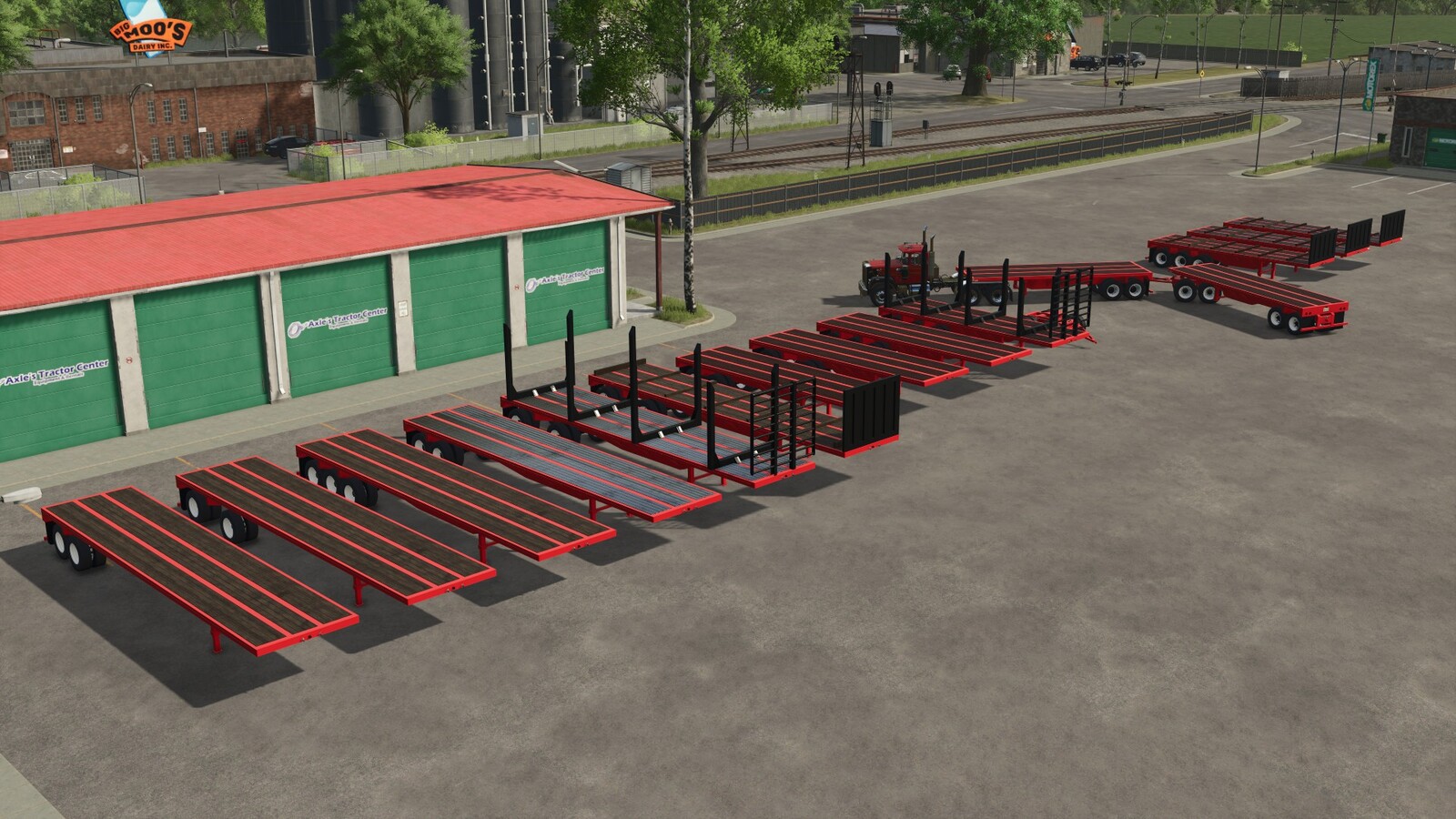 Amerikanisches Flatbed-Paket