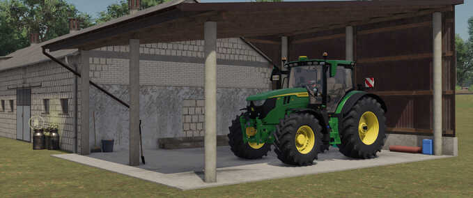 Gebäude Paket Kuhstall mit Garage und Silo Landwirtschafts Simulator mod