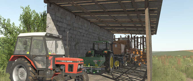 Schuppen Maschinenschuppen Landwirtschafts Simulator mod