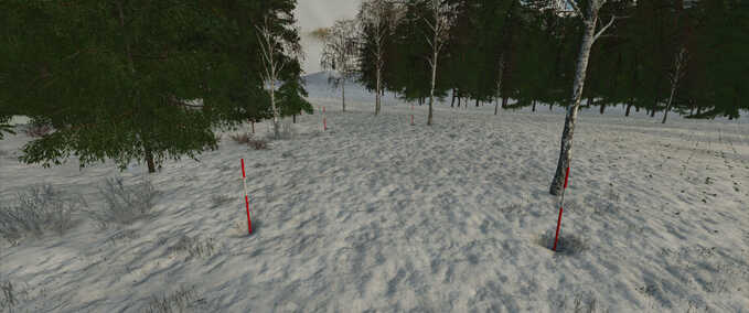 Dekoration Schwedische Schneestange Landwirtschafts Simulator mod